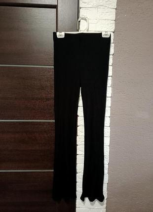 Брюки лосины клеш в рубчик с,м