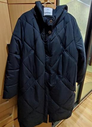 Пальто женское mirage style черное 62 размер