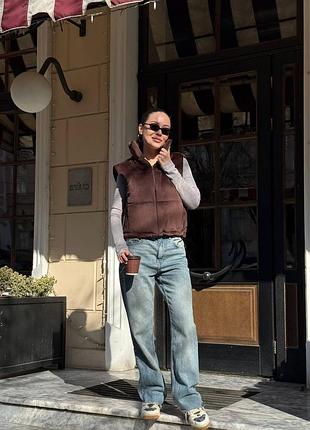 Велюрова жилетка