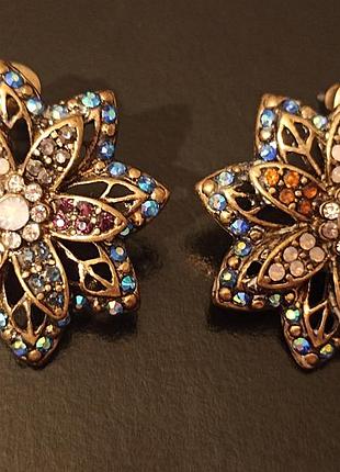 Серьги "сказочные цветы"