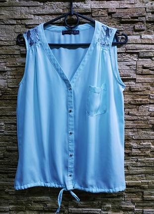 Нежная мятная блузочка