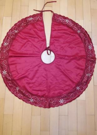 Нова новорічна червона скатертина можна під ялинку