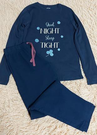 Піжама або костюм для дому (штани фланель), розмір 8-10 (євро 36-38)