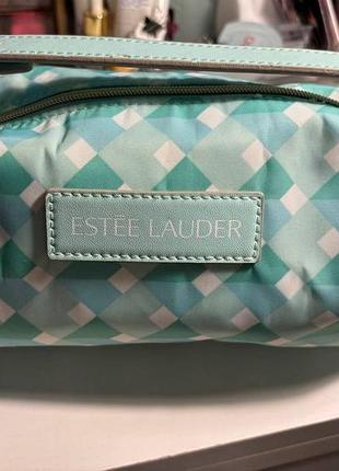 Косметичка бирюзовая estee lauder