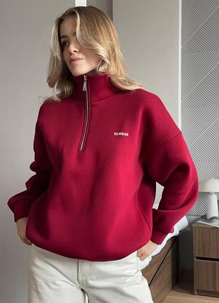 Худі жіноче тепле оверсайз на затяжках