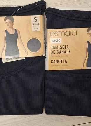 Майка футболка в рубчик esmara