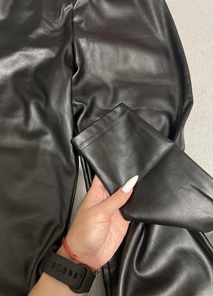 Лосіни еко шкіра,фліс