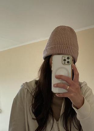 Жіноча шапка біні з вовною h&m