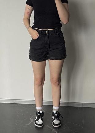 Джинсові короткі шорти вош аут (wash-out) bershka
