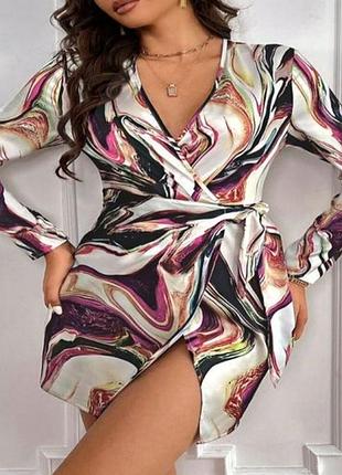 Коротке плаття-халат