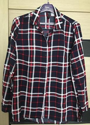 Женская рубашка в клетку