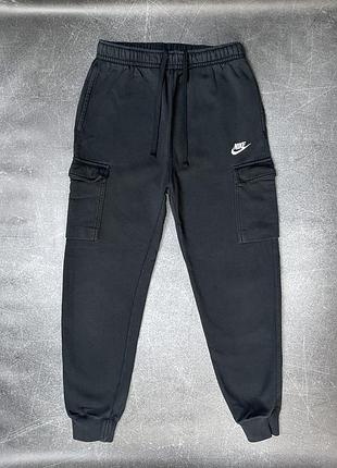 Чоловічі спортивні штани на флісі nike m nsw club pant cargo bb