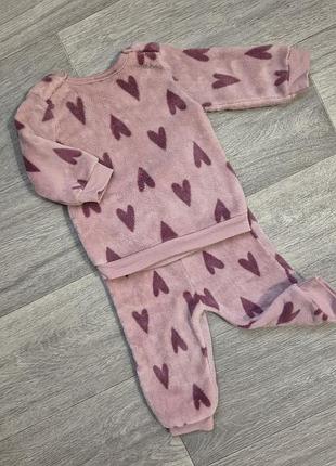 Флисовый костюм на девочку,68 размер