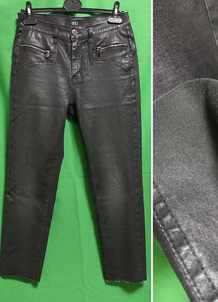 Джинсы с напылением под кожу и потёртостями bessie jeans. bj jeans made in italy