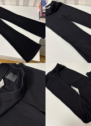 Штанці кльош в рубчик h&m 10/11/12 років 146/152 зріст.