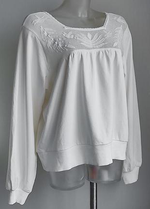 Next свитшот коттон хлопок кружево