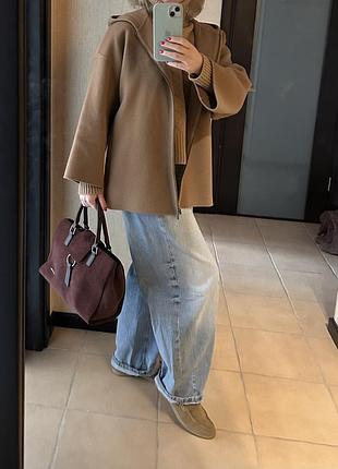 Полупальто женское gerard darel (оригинал франция) демисезонное camel