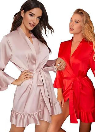 Атласный халат