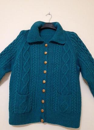 Кардиган  100% груба вовна