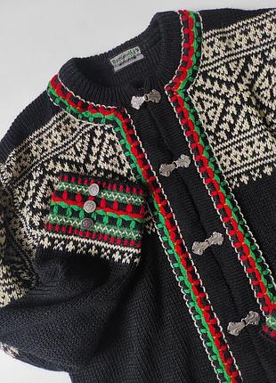 Норвежский шерстяной кардиган/вентажный кардиган/вентаж/скандинавский