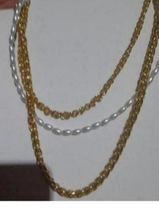 Ожерелье в 3 ряда. h&amp;m. привезено из австрии