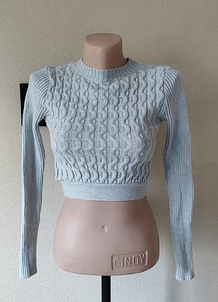 Шикарный короткий свитер shein