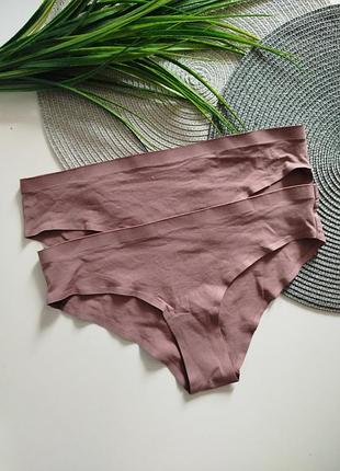 Хлопковые бесшовные трусы трусики primark