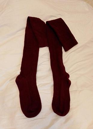 Гетры теплые вязанные