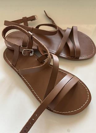 Шкіряні босонідки для дівчинки zara