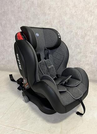 Автокрісло дитяче el camino bastion me 1057 isofix dark gray. група 1,2,3. для дітей віком від 9 міс. до 12 років, вагою від 9 до 36 кг