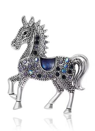 Брошка кінь значок лошадь