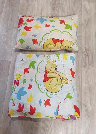 Одеяло и подушка комплект + постельное бельё