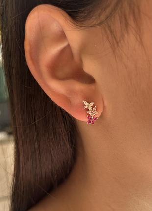 Ніжні дитячі сережки срібні 925