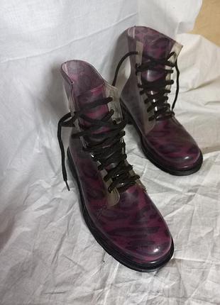 Резиновые силиконовые ботинки стелька 24-24.5 размер 40