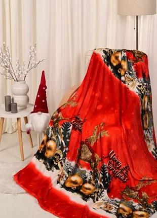 Пледы в новогодней тематике