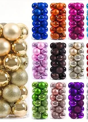 Новогодние шарики 4 см. новогодние игрушки. новогодние украшения. рождественские украшения.