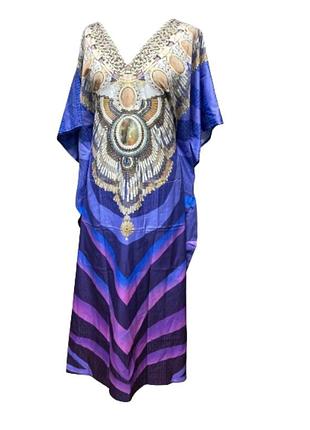 Платье летнее женское free size туника халат кимоно в стиле бохо большой размер