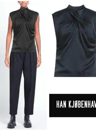 Стильная сатиновая блуза,топ,