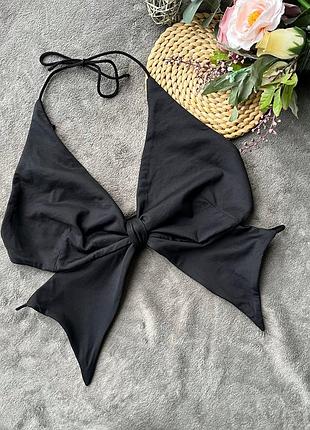 Кроп топ бант на шнурівці