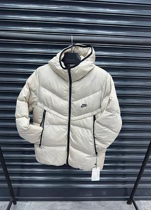 Пуховик nike storm-fit светло - бежевый