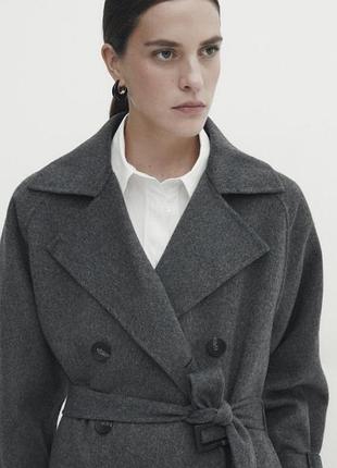 Пальто вовняне massimo dutti розмір м