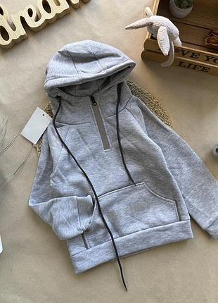 Худи серый space 104-128