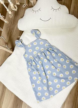 Плаття zara в ромашки 5-6 р