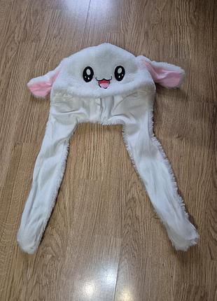 Шапка зайчик с движущимися ушками