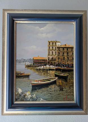 Олійна картина, італійський художник енріко варріале, підписана