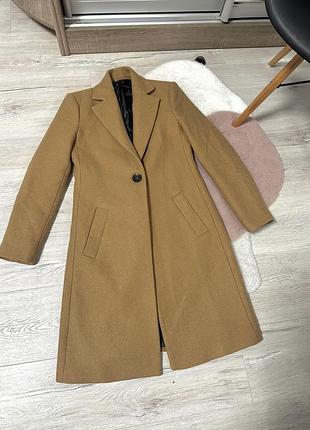 Шерстяне пальто від zara