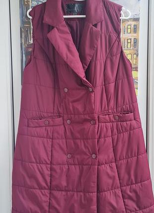 Женский удлиненный жилет