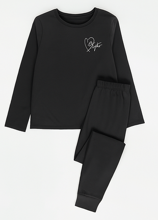 Трикотажная графитовая пижама джордж для девочки 164 см
