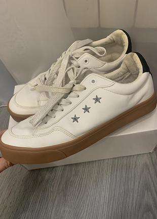 Кеды кожзаменител белые 40-41 размер