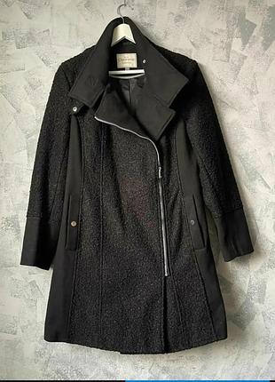 Пальто косуха george outerwear чорного кольору